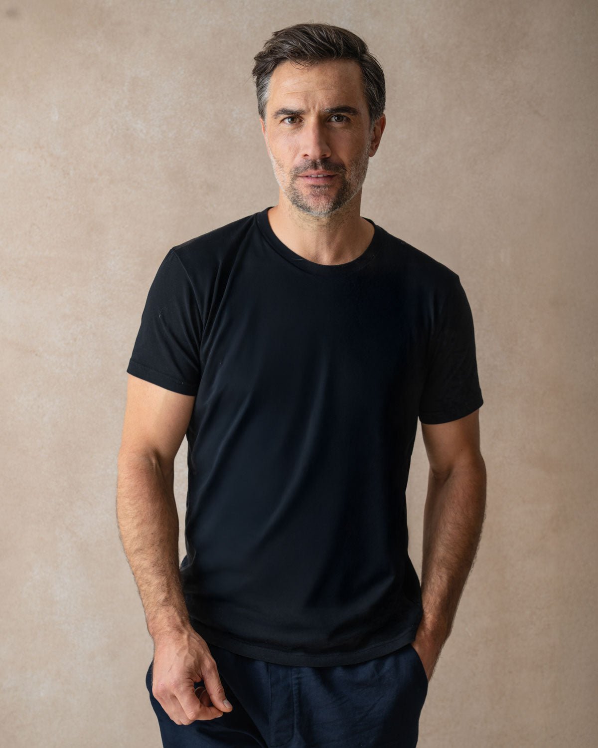 Black Organic Cotton T-Shirt - Blake Mill