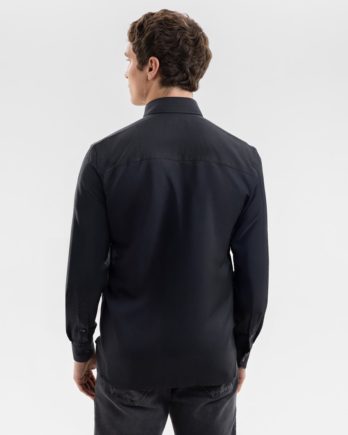 Black Oxford with Counting Ducks Accents Button - Down Shirt - Blake Mill
