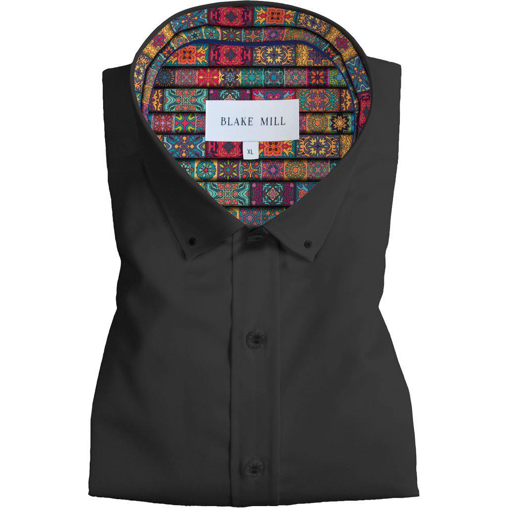 Black with Marrakesh Button - Down Shirt - Blake Mill