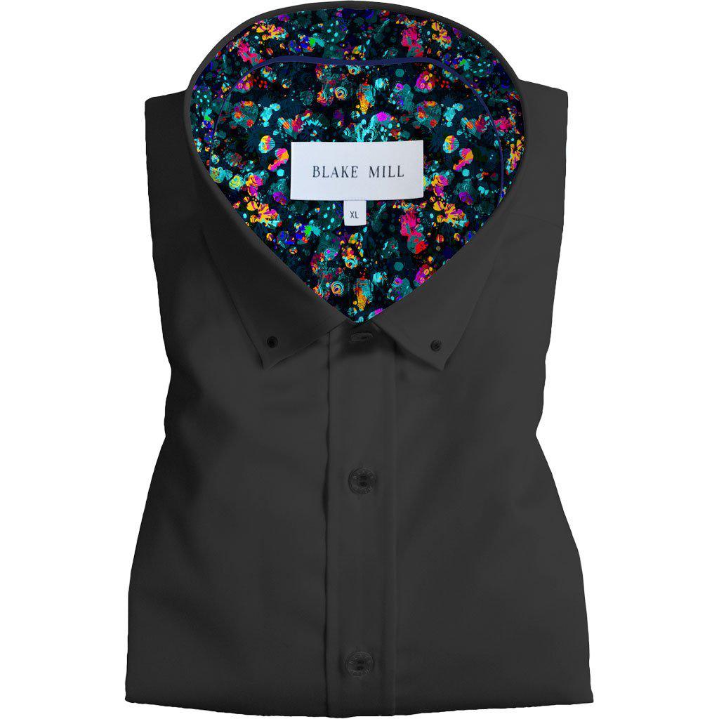 Black with Octopus Garden Button - Down Shirt - Blake Mill