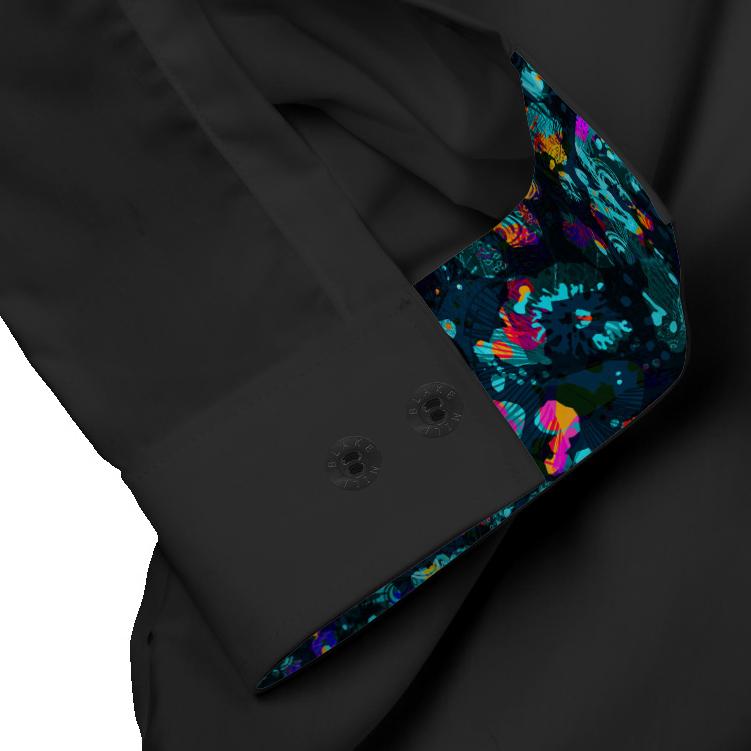 Black with Octopus Garden Button - Down Shirt - Blake Mill