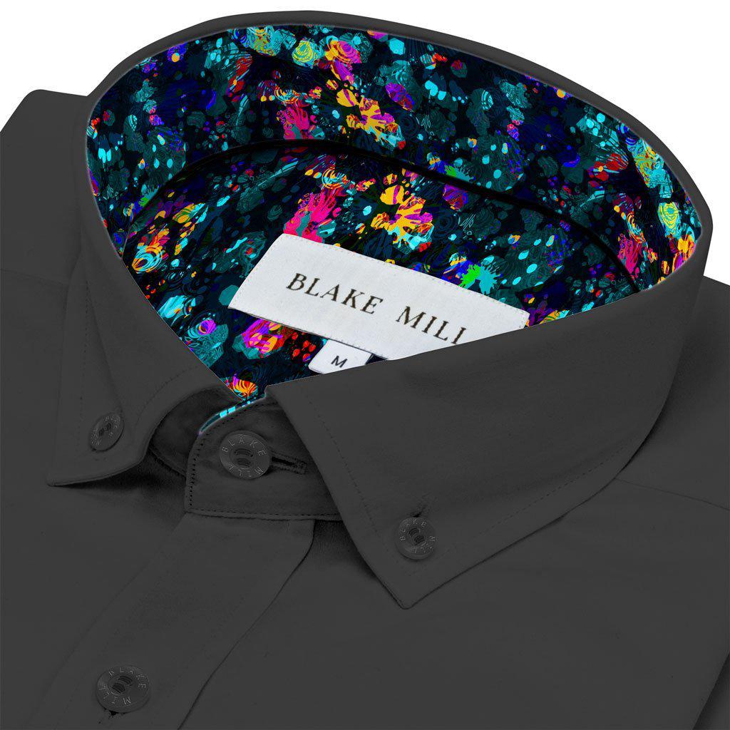 Black with Octopus Garden Button - Down Shirt - Blake Mill