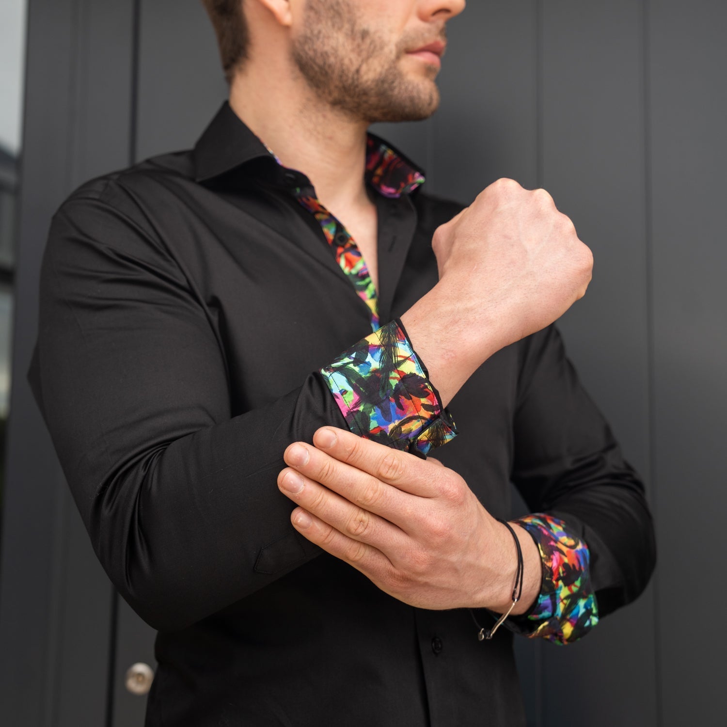 Black with Saturday Night Fever Accents Shirt - Blake Mill
