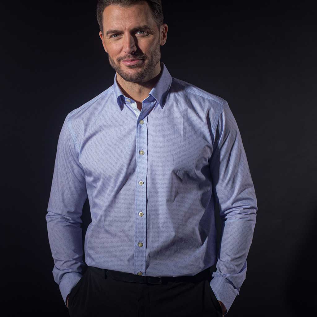 Burn Baby Burn Hidden Button Shirt - Blake Mill