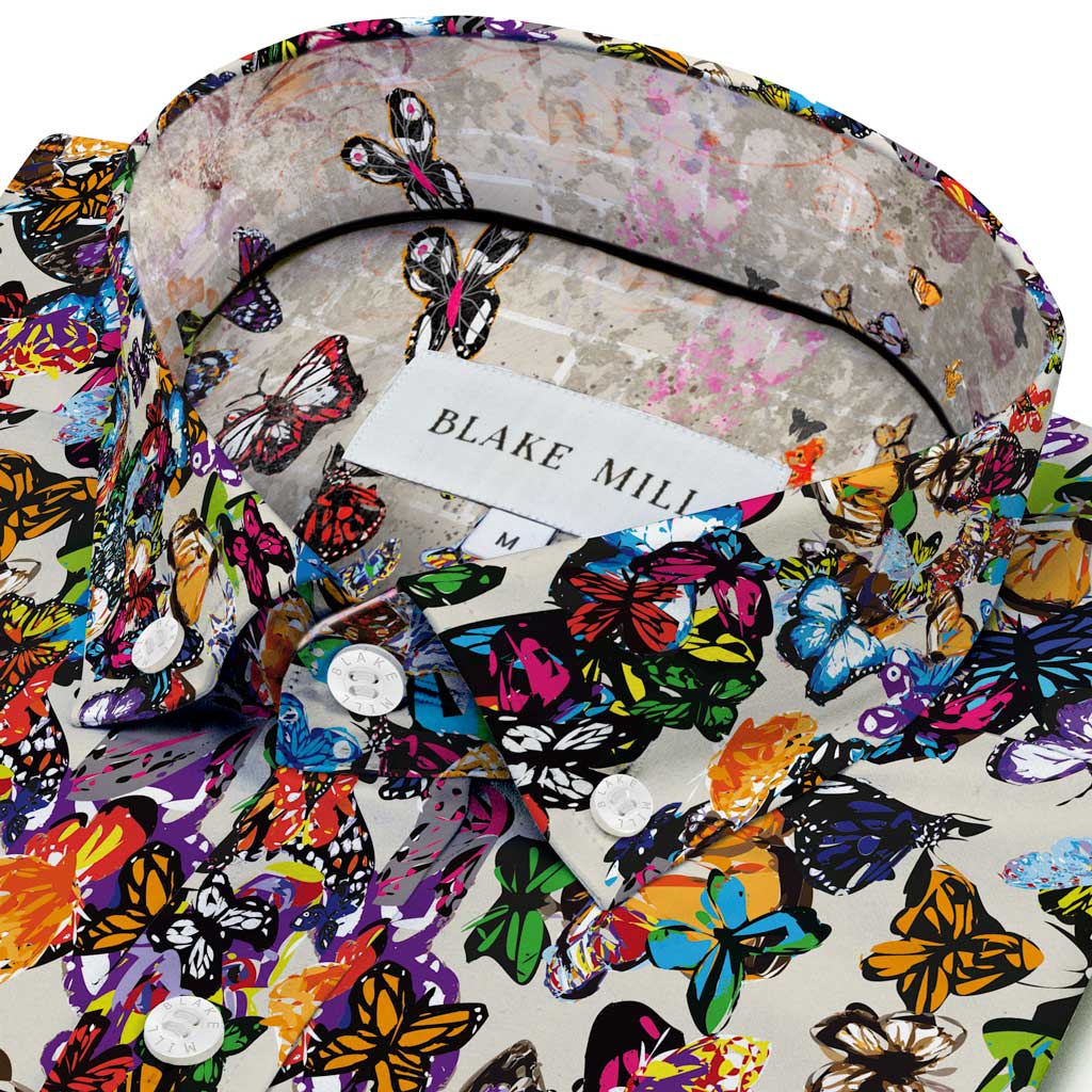 Butterfly House (Inside) Button - Down Shirt - Blake Mill