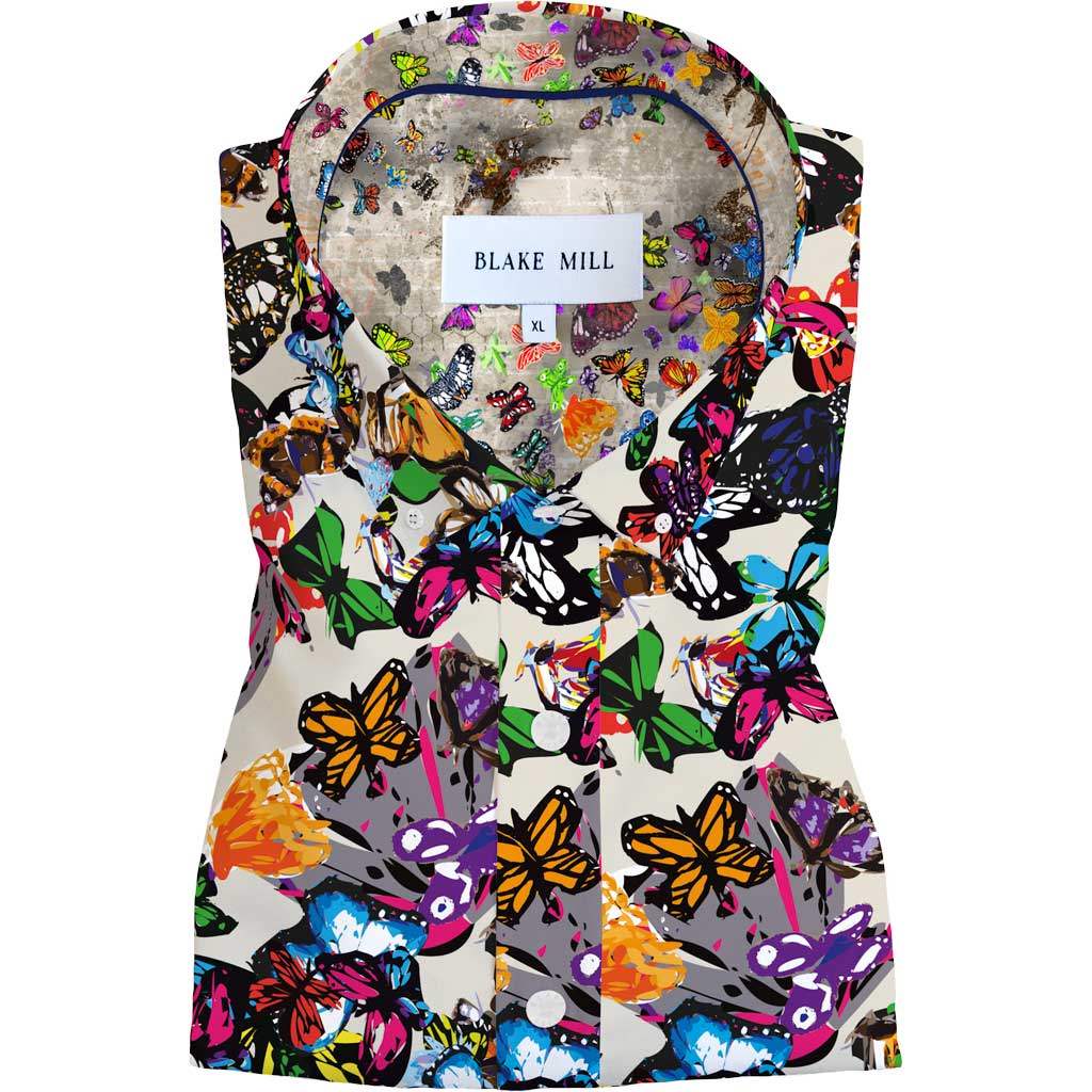 Butterfly House (Inside) Button - Down Shirt - Blake Mill