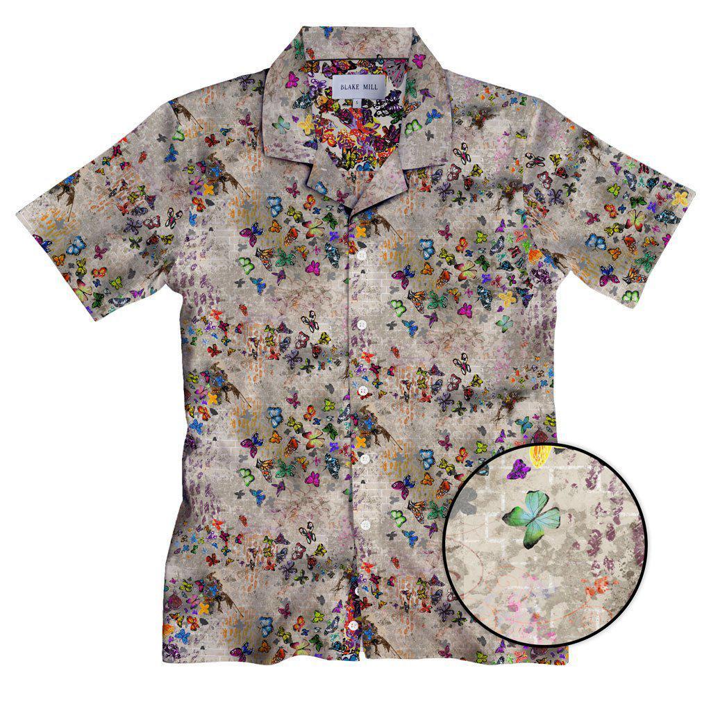 Butterfly House (Outside) Open Collar Shirt - Blake Mill