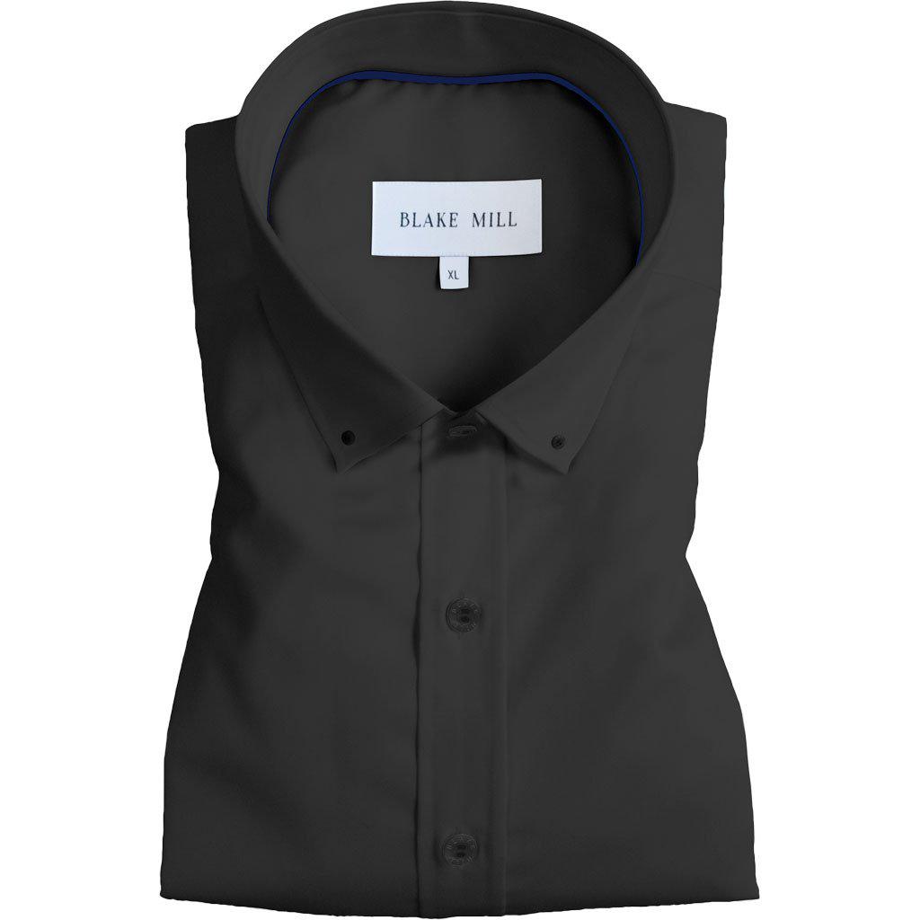 Carbon Black Button - Down Shirt - Blake Mill