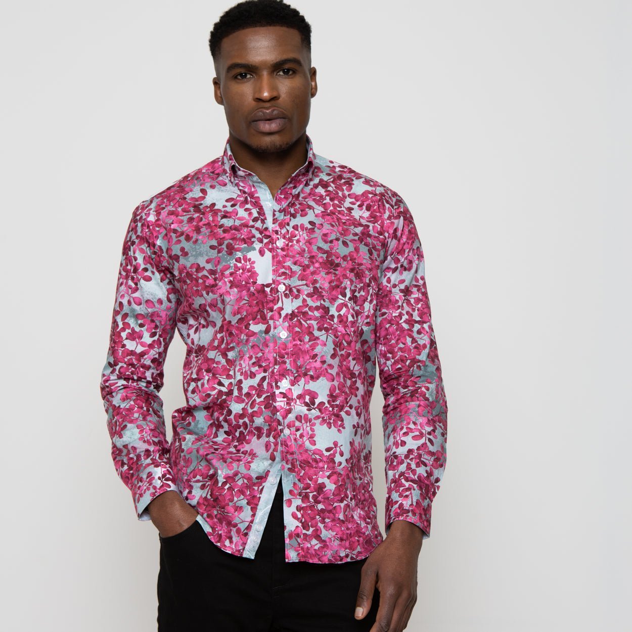 Cherry Blossom Button - Down Shirt - Blake Mill