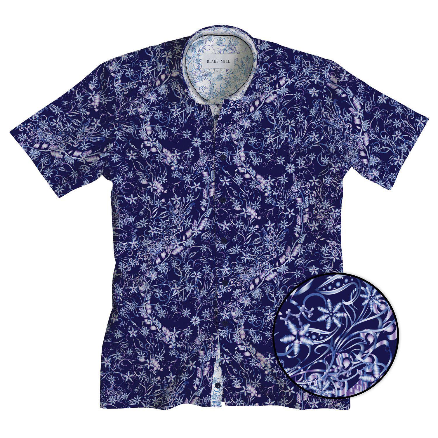 Cyanide Fishing Dark Short Sleeve Shirt - Blake Mill