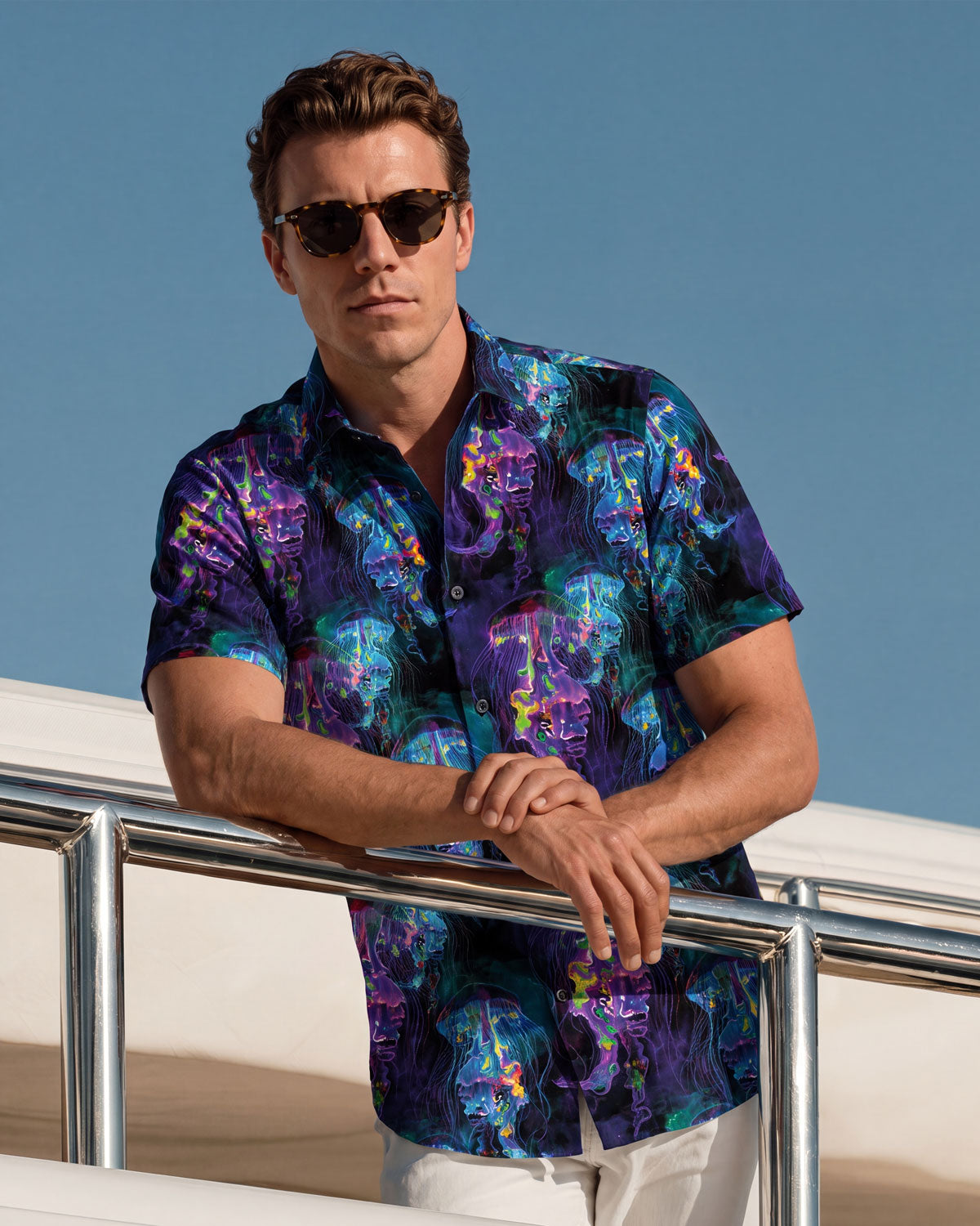 Electric Jellyfish Short Sleeve Shirt