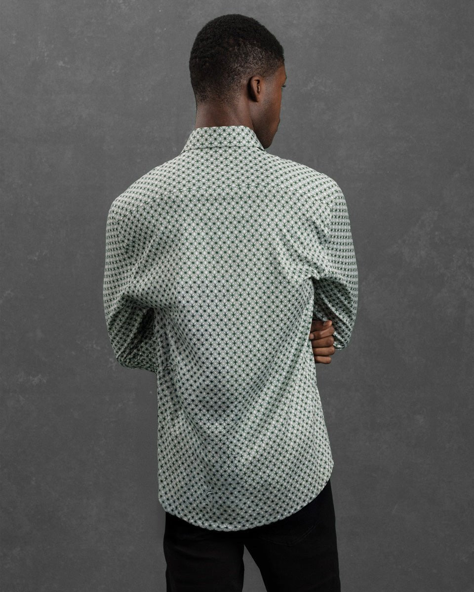 Emerald Wavy Geo Shirt - Blake Mill