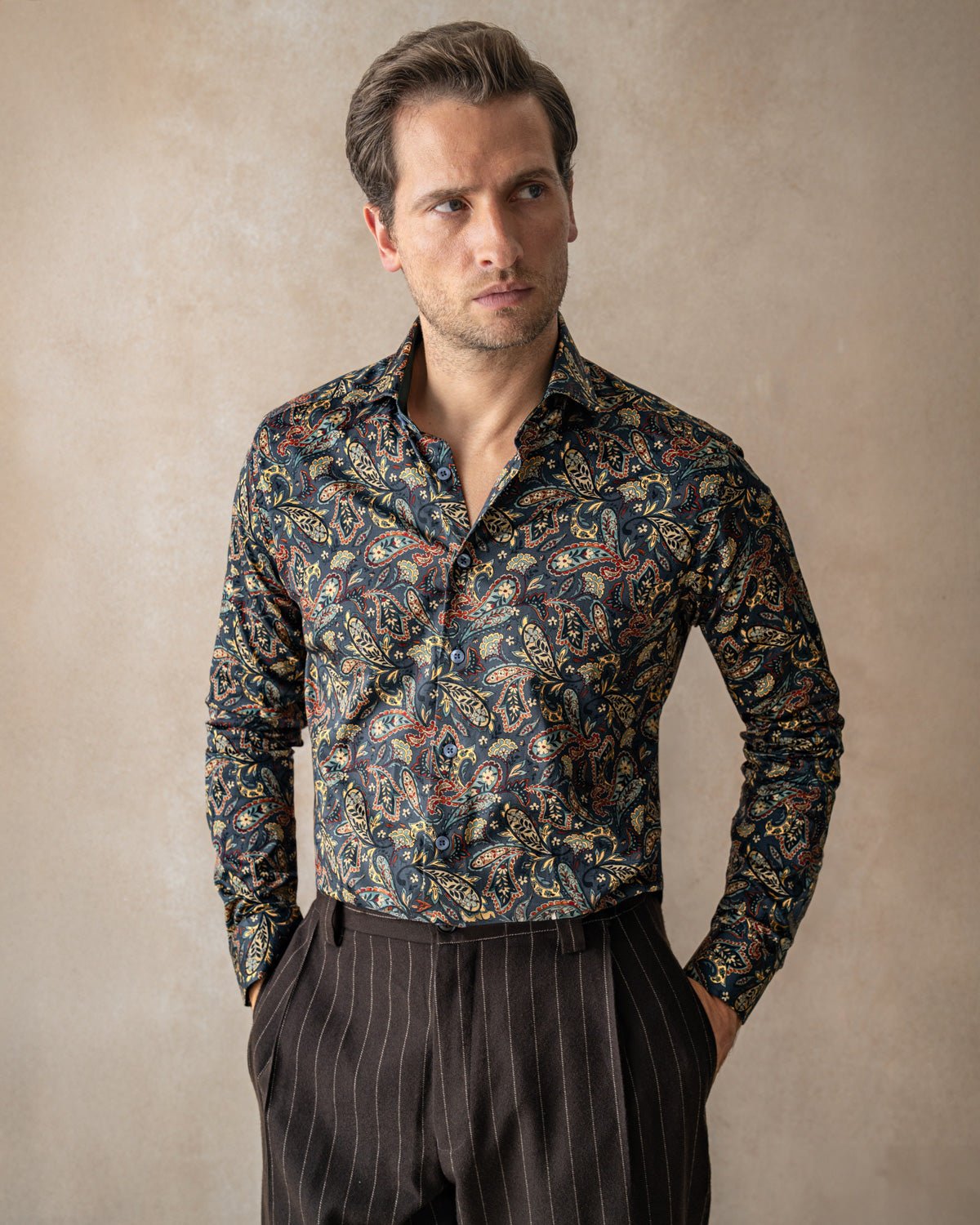 Flora Meets Paisley Shirt - Blake Mill