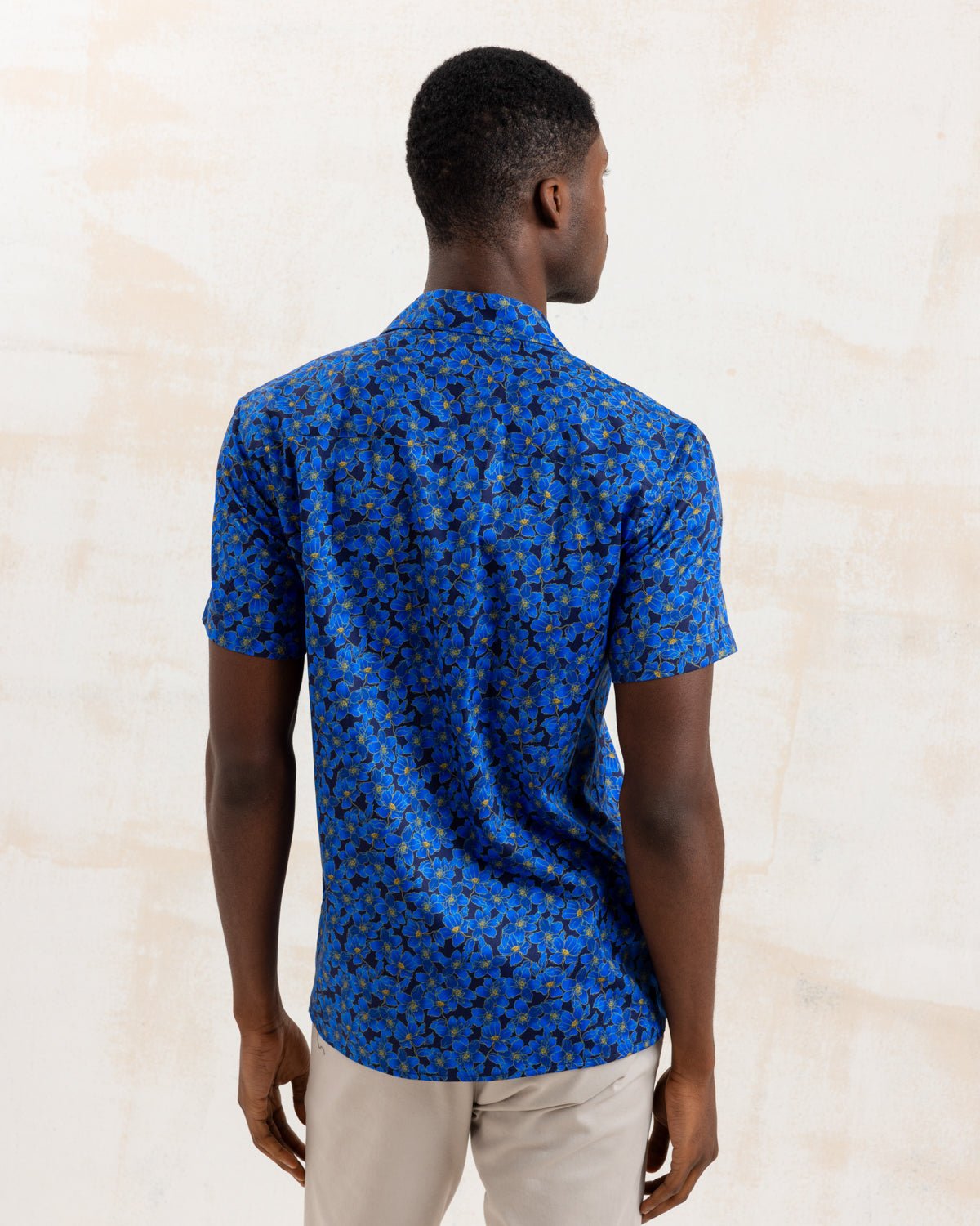 Flowers Under Moonlight Open Collar Shirt - Blake Mill