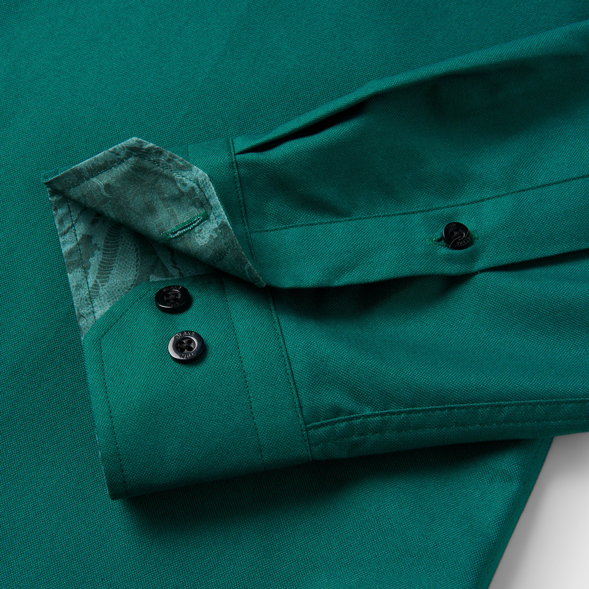 Green Oxford with China Town Accents Button-Down Shirt