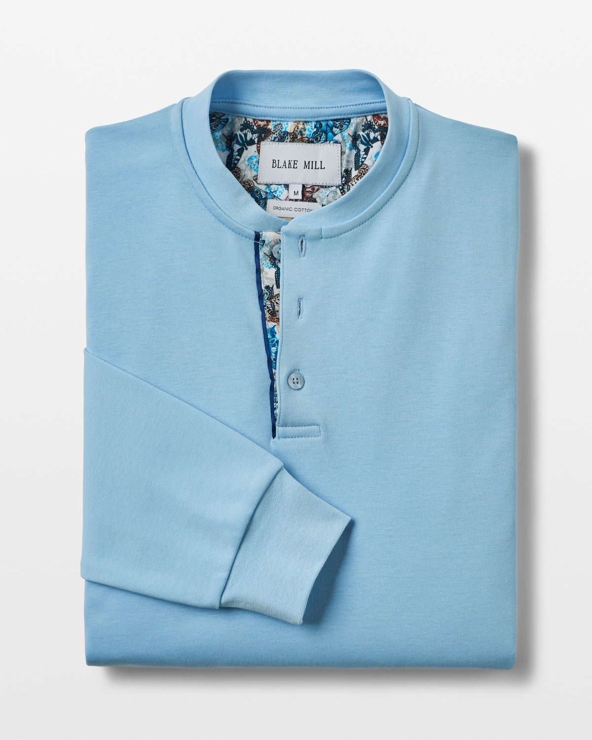 Light Blue Lux Jersey with Butterfly Accents - Blake Mill