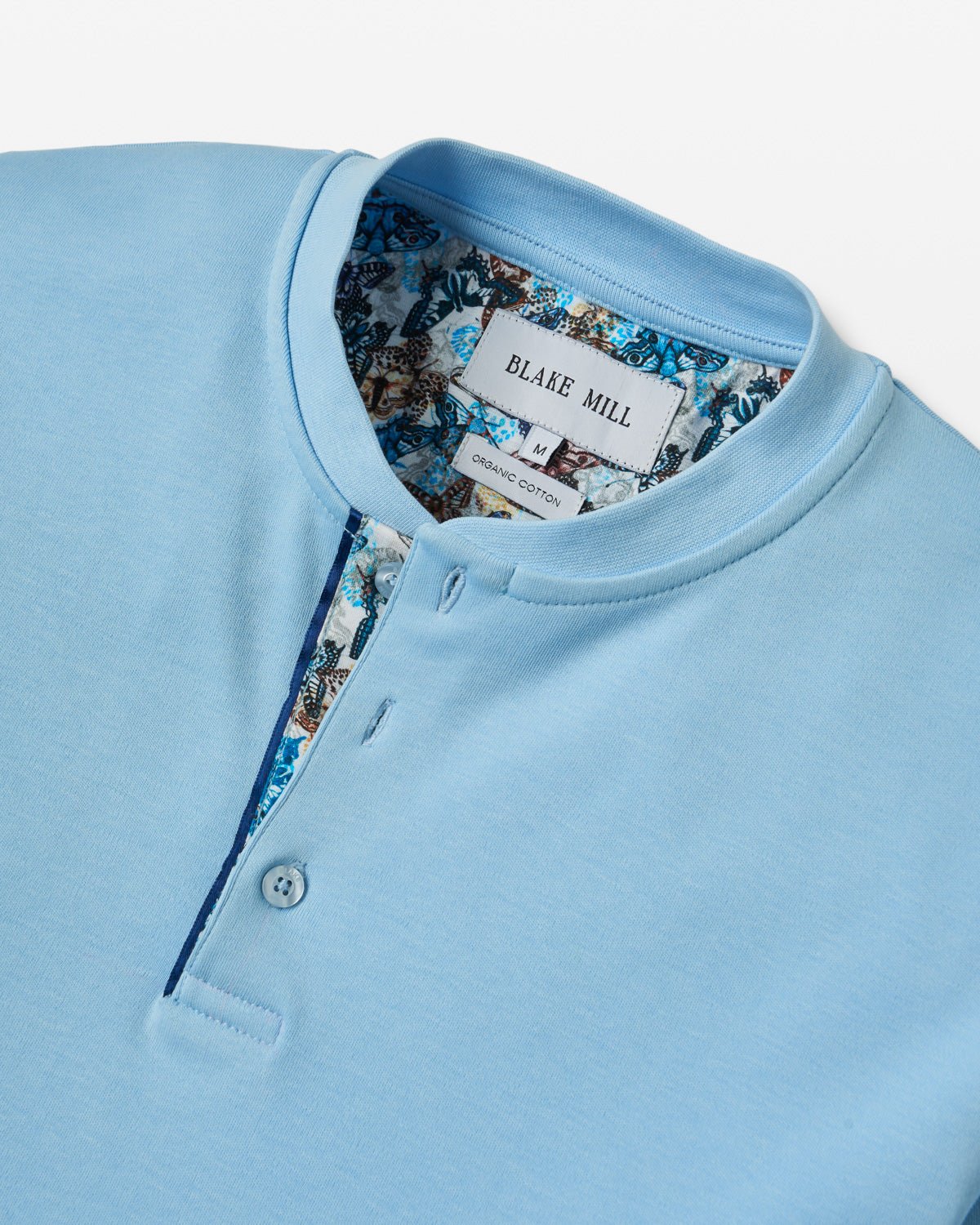 Light Blue Lux Jersey with Butterfly Accents - Blake Mill