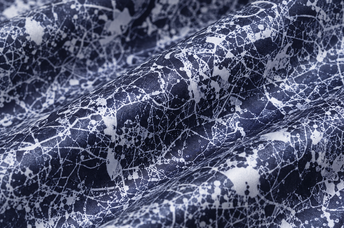 London shirt cotton sateen fabric detail