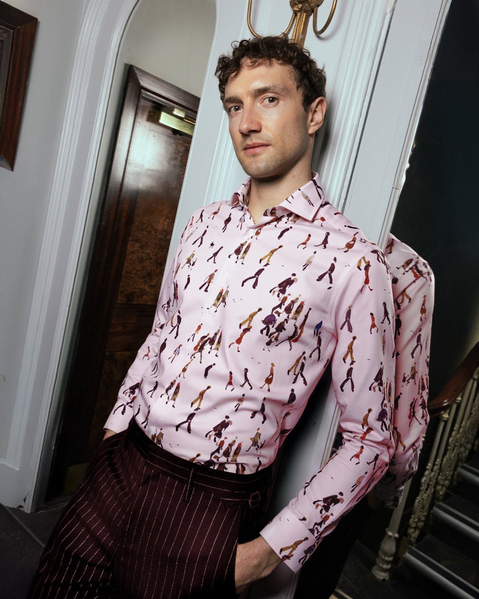 Lowry: Going To Work Shirt (Pink) - Blake Mill