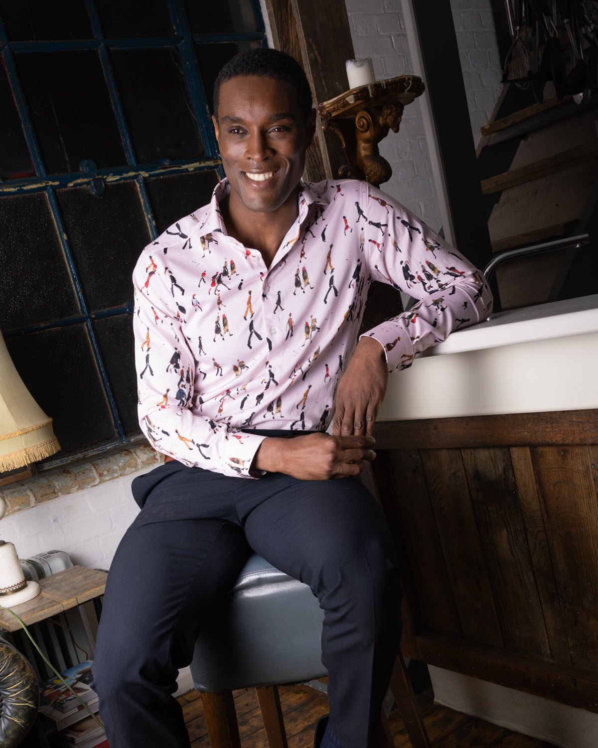 Lowry: Going To Work Shirt (Pink) - Blake Mill