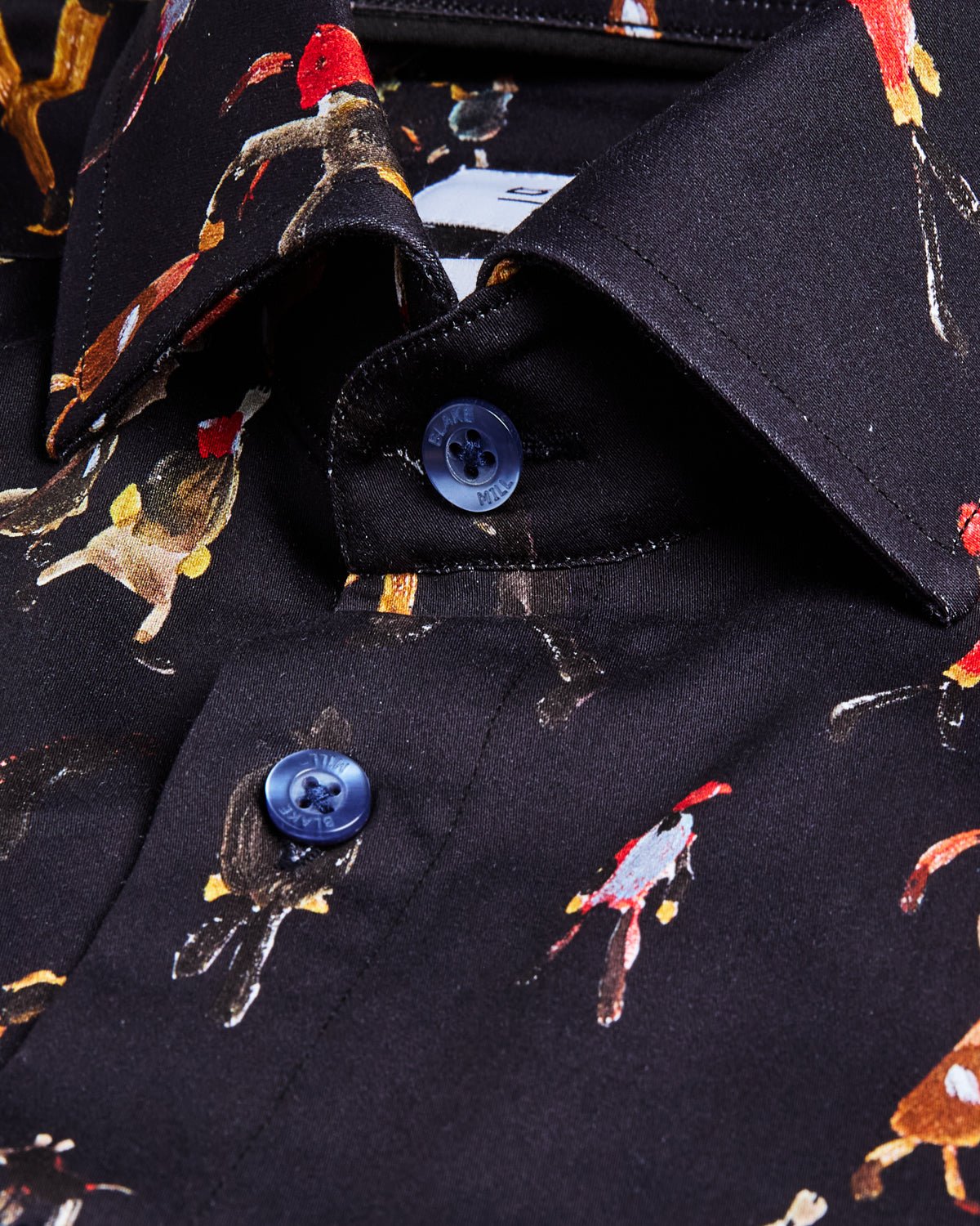 Lowry: Going to Work Short Sleeve Shirt (Navy) - Blake Mill