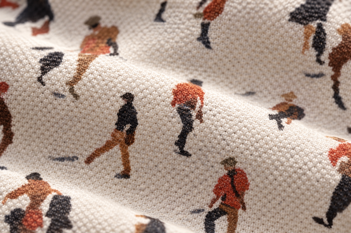 Lowry Going to Work Pique Polo pique fabric detail