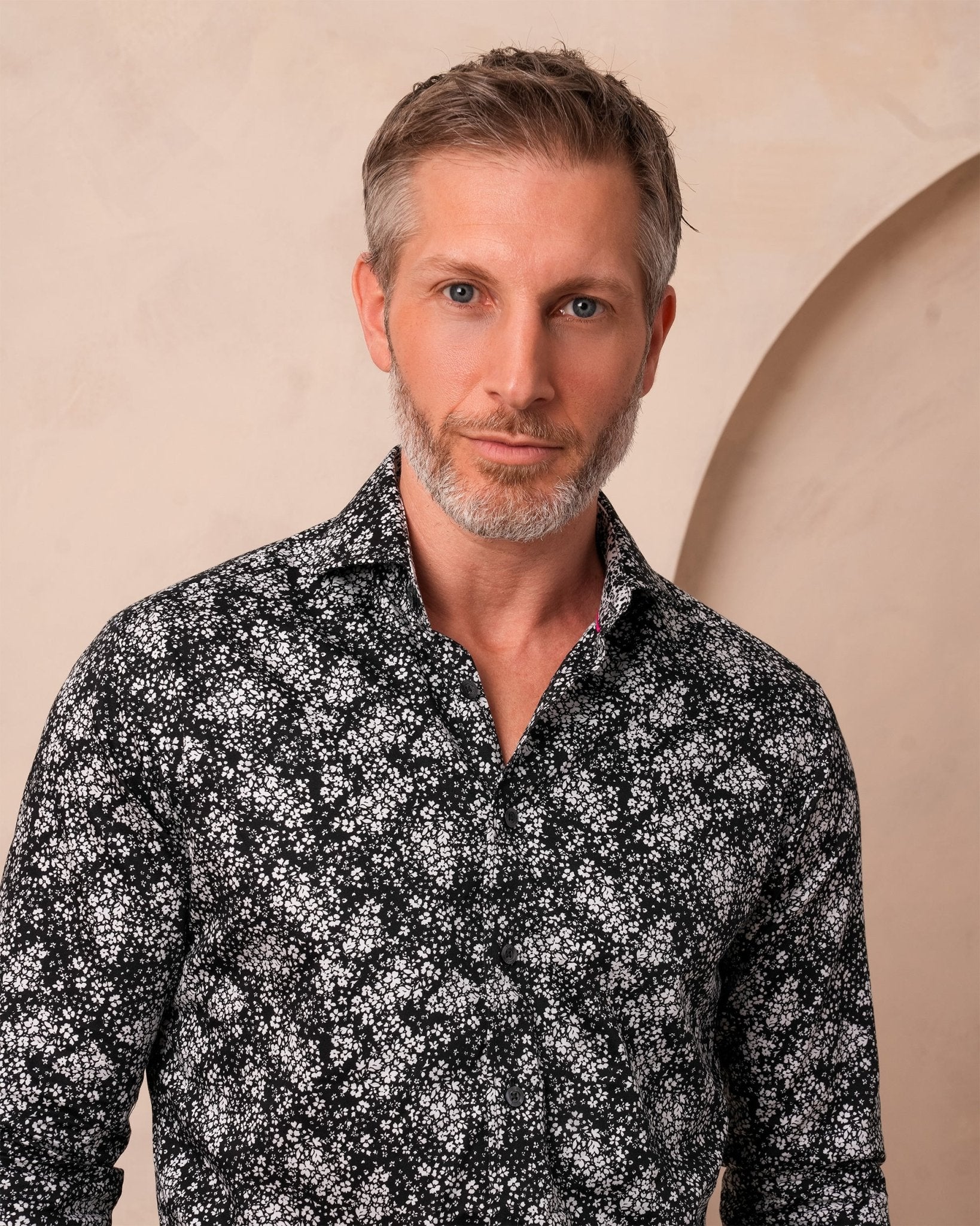 Monochrome Ditsy Shirt - Blake Mill
