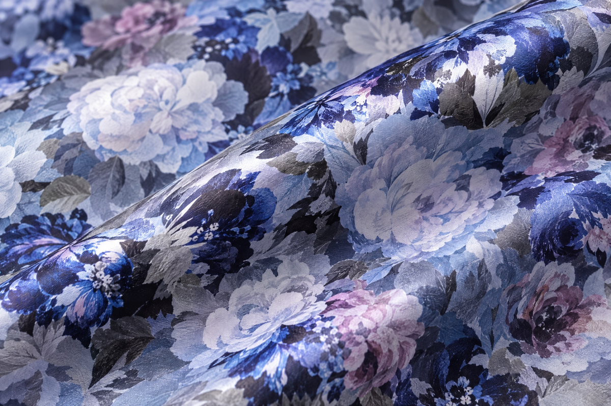 Phantom Garden shirt cotton sateen fabric detail