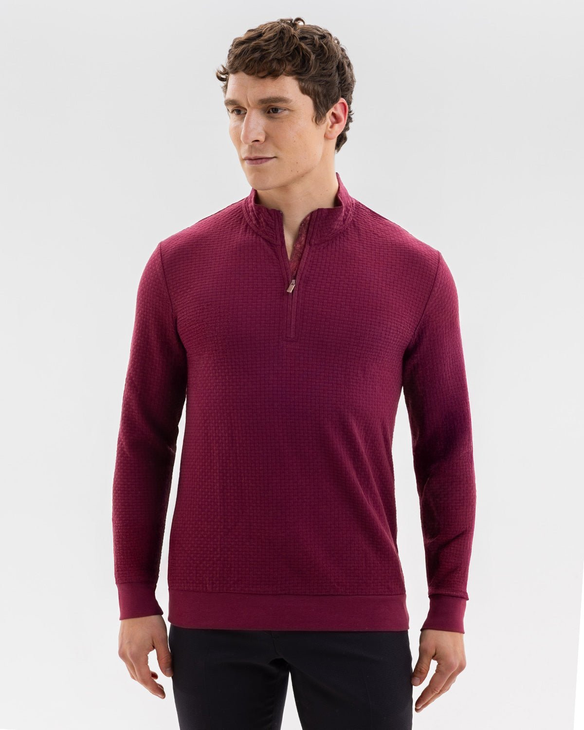 Plum with Times March Quarter Zip Jersey - Blake Mill