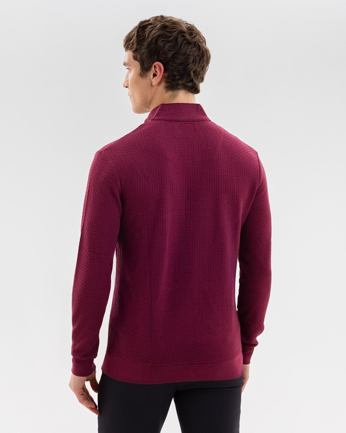 Plum with Times March Quarter Zip Jersey - Blake Mill