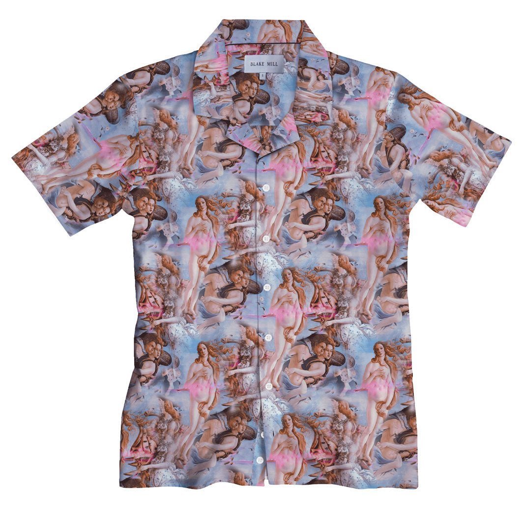 Renaissance Genius Open Collar Short Sleeve Shirt - Blake Mill