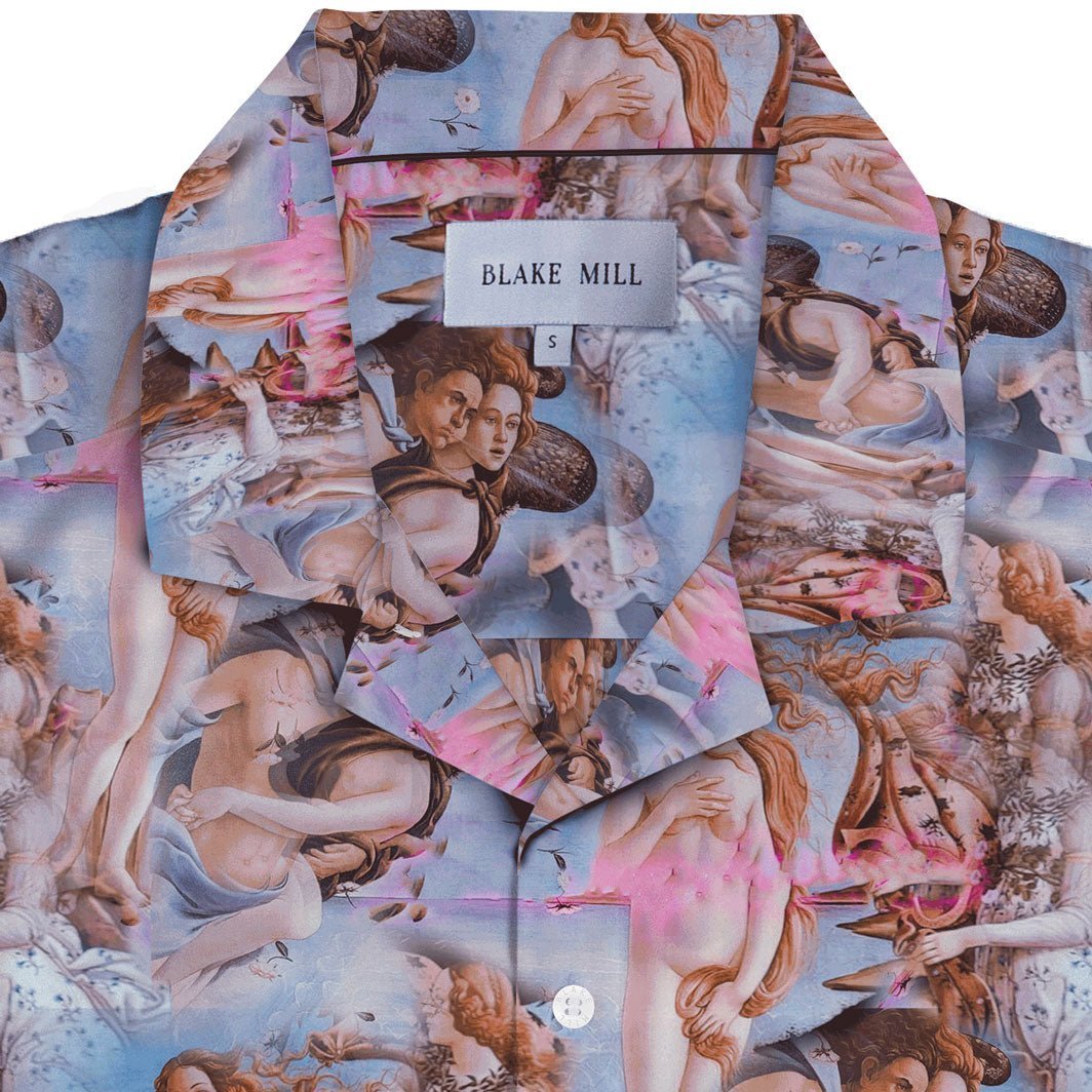 Renaissance Genius Open Collar Short Sleeve Shirt - Blake Mill
