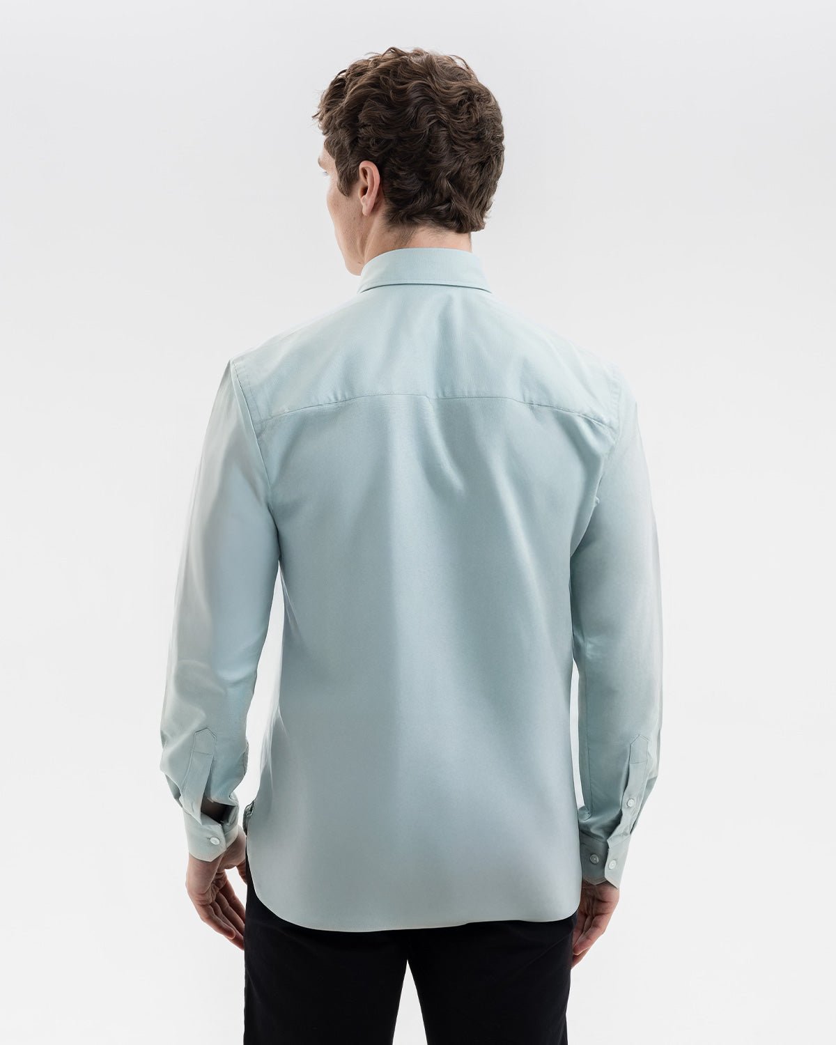 Teal Oxford with Stoned Skulls Accents Button - Down Shirt - Blake Mill