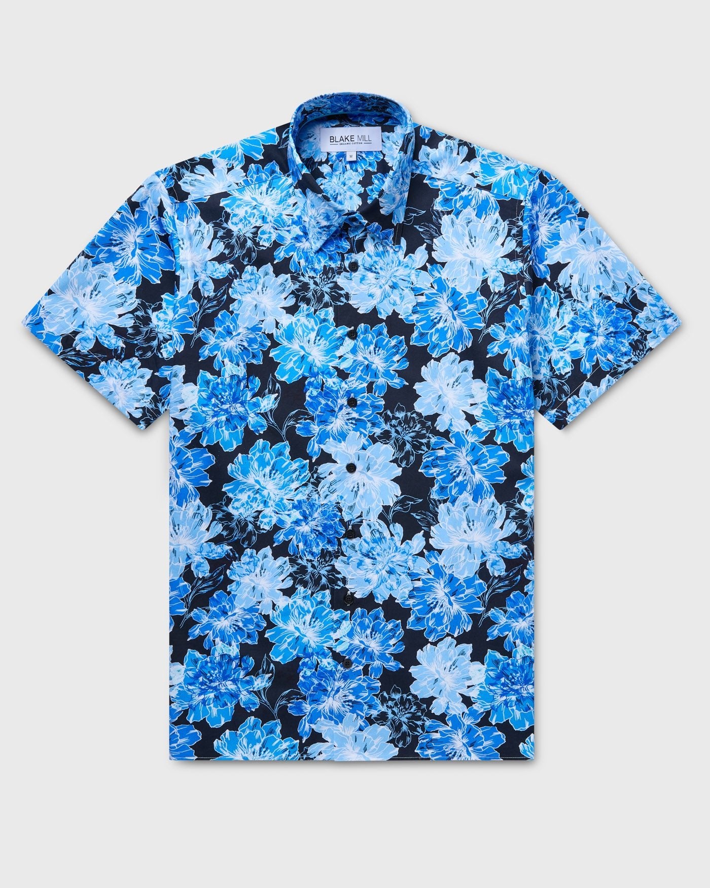 The Blue Camellia Short Sleeve Shirt - Blake Mill