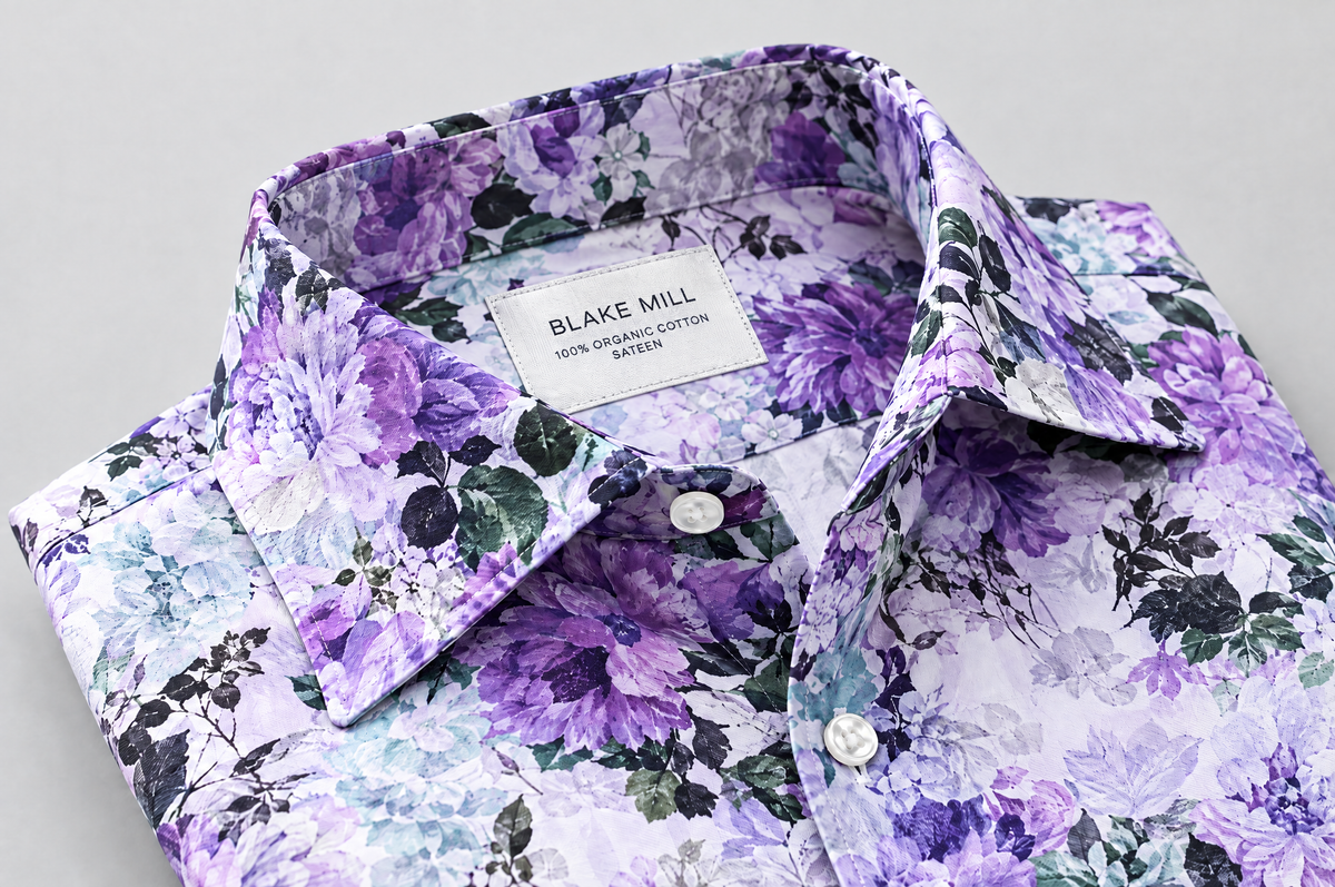 Tyrian Morphology Short Sleeve shirt collar detail