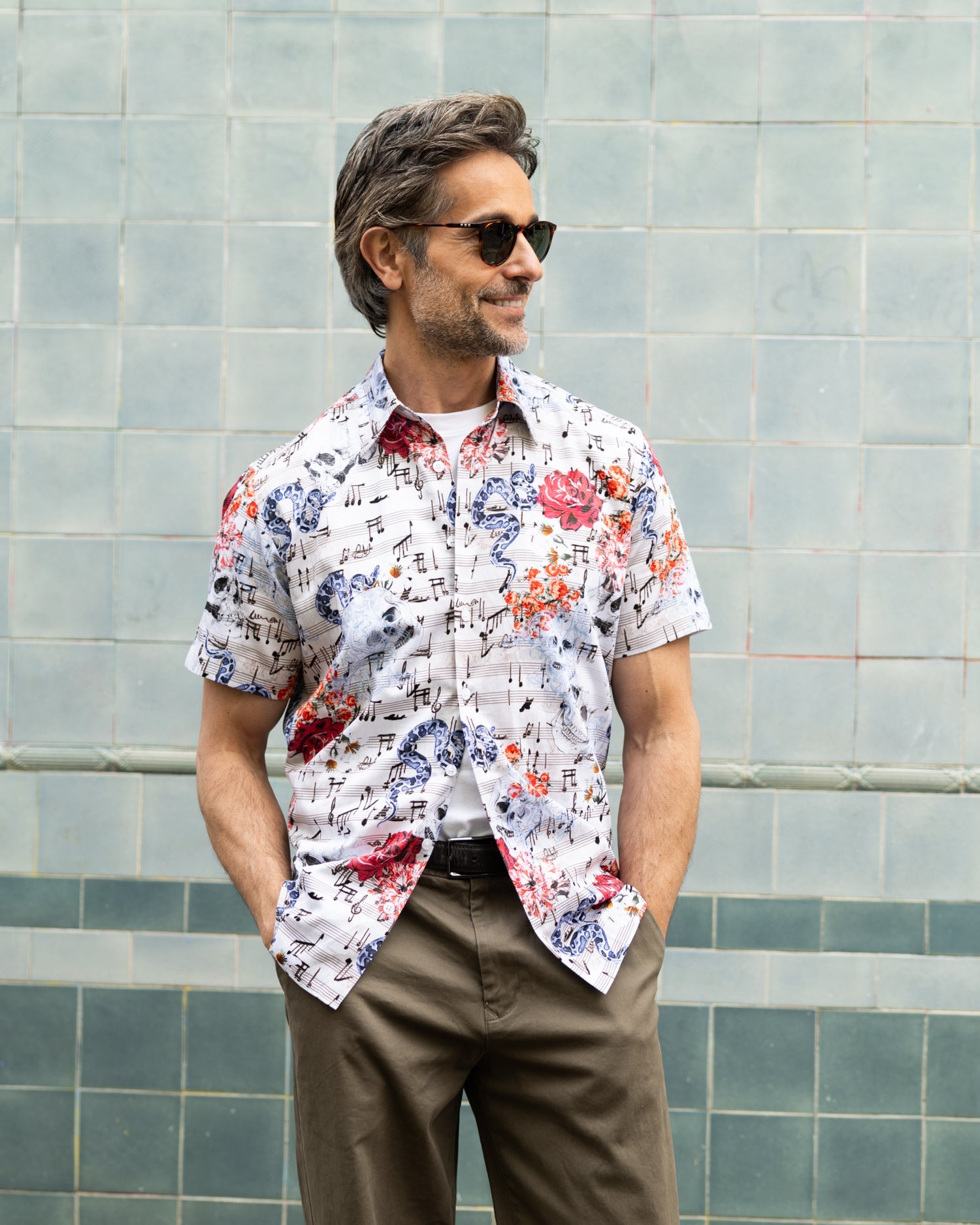 Vanitas Sonata (Cream) Short Sleeve Shirt - Blake Mill