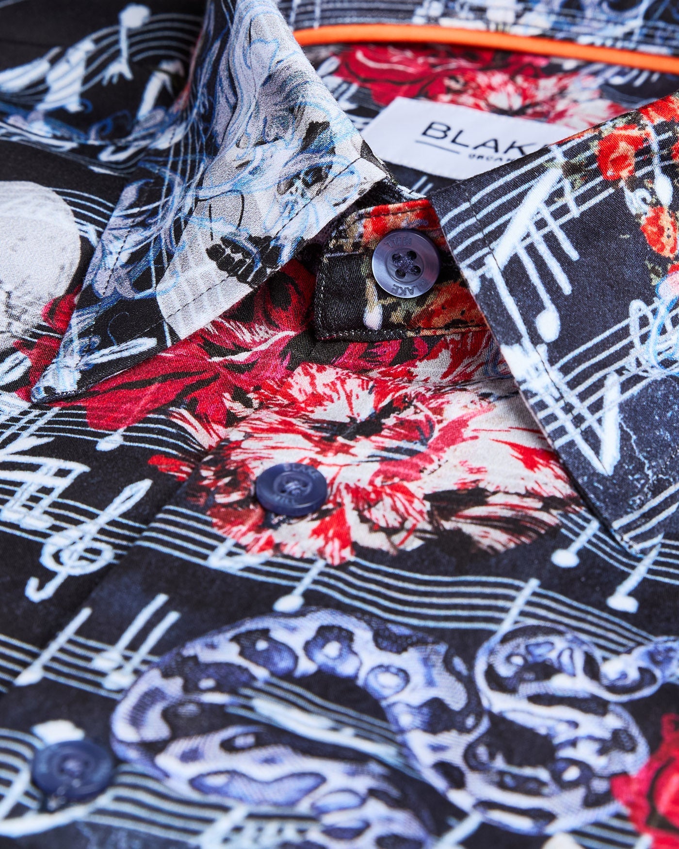 Vanitas Sonata (Navy) Short Sleeve Shirt - Blake Mill