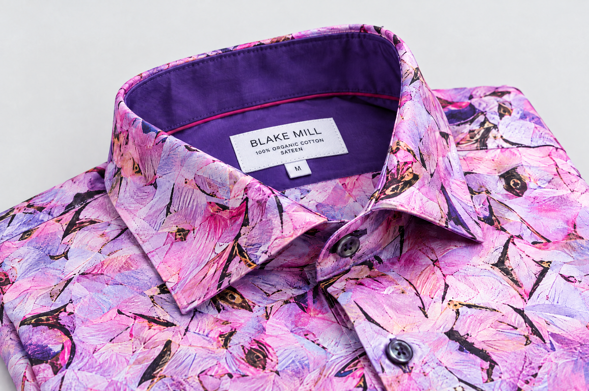 Violet Haze shirt collar detail