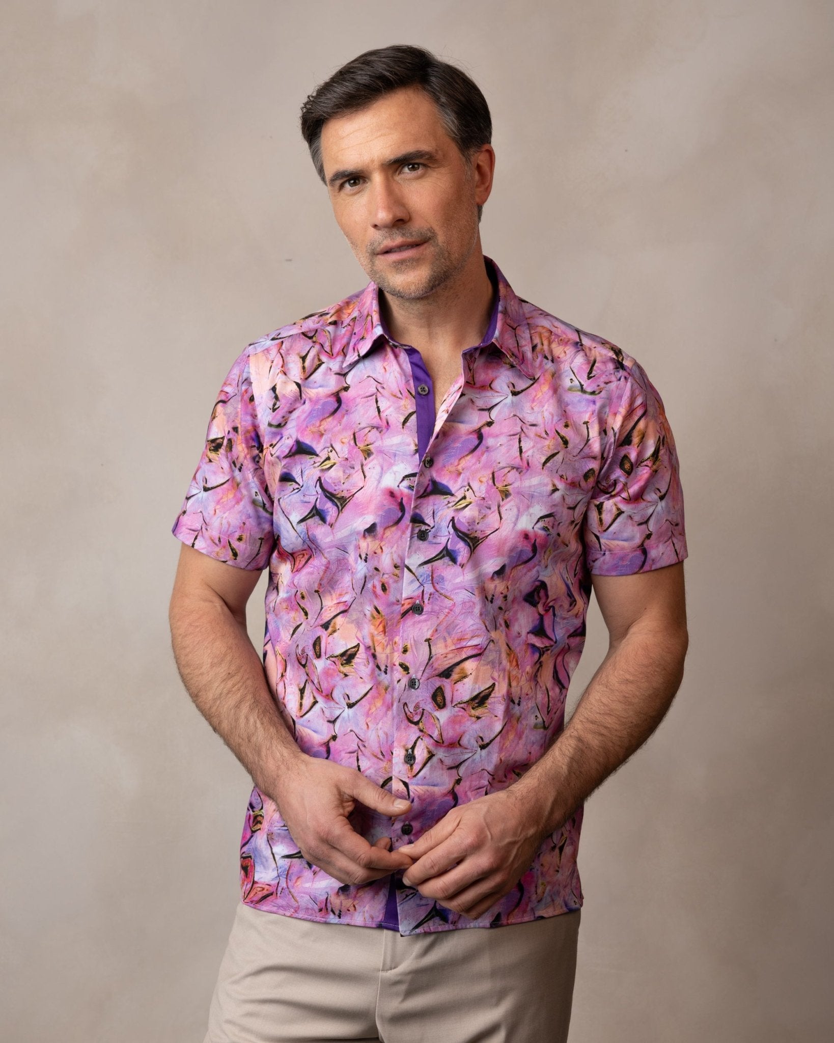 Violet Haze Short Sleeve Shirt - Blake Mill