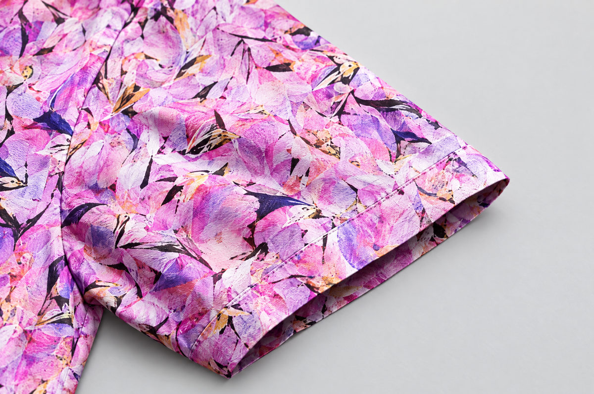 Violet Haze Short Sleeve shirt sleeve detail