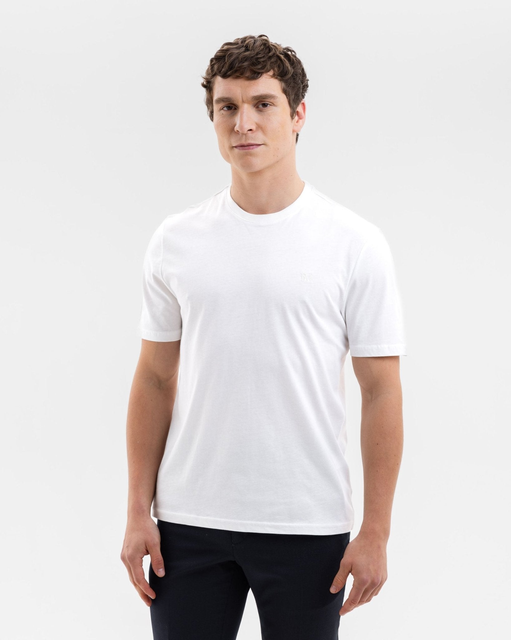 White Organic Cotton T-Shirt - Blake Mill