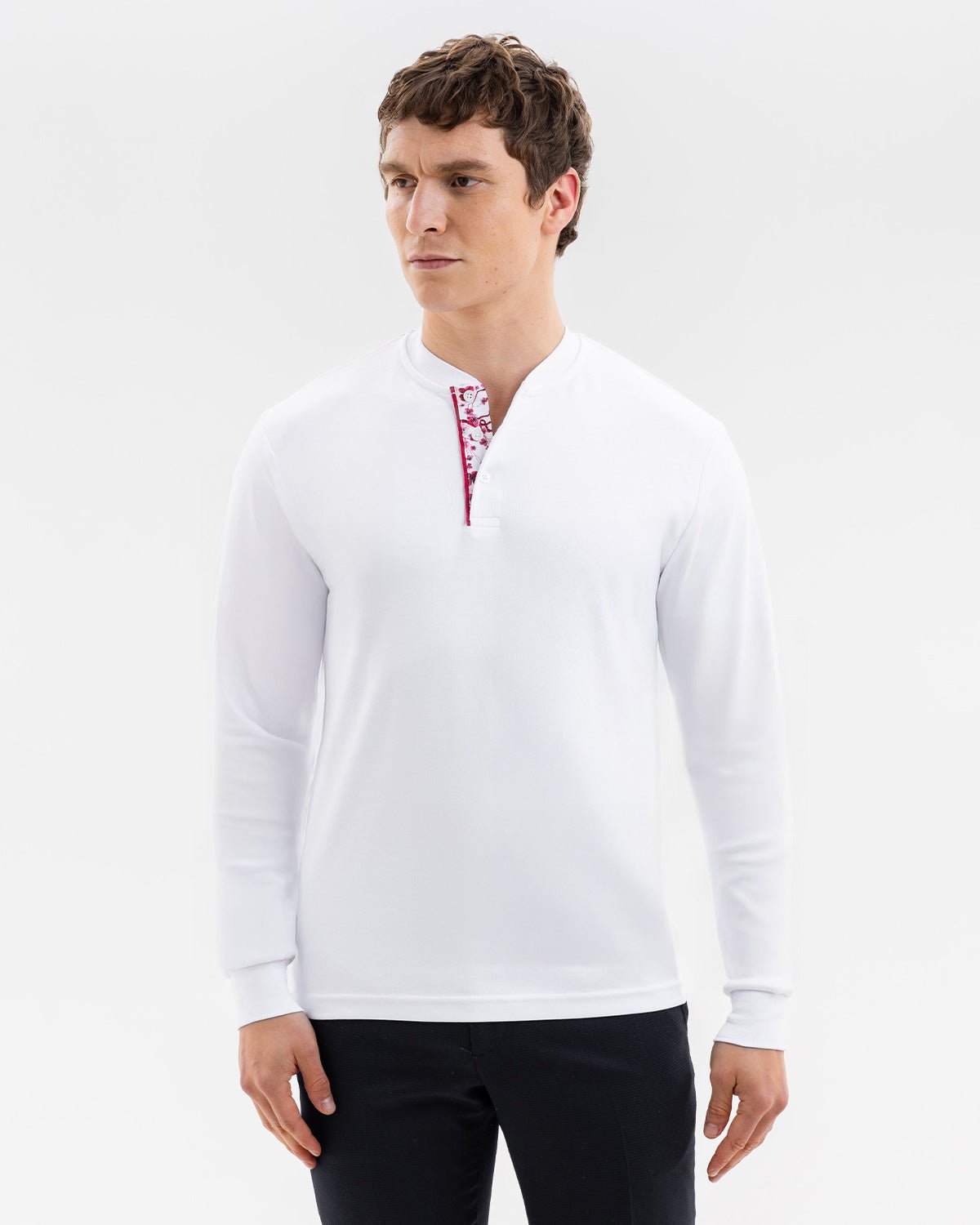 White with Pink Sakura Lux Jersey - Blake Mill