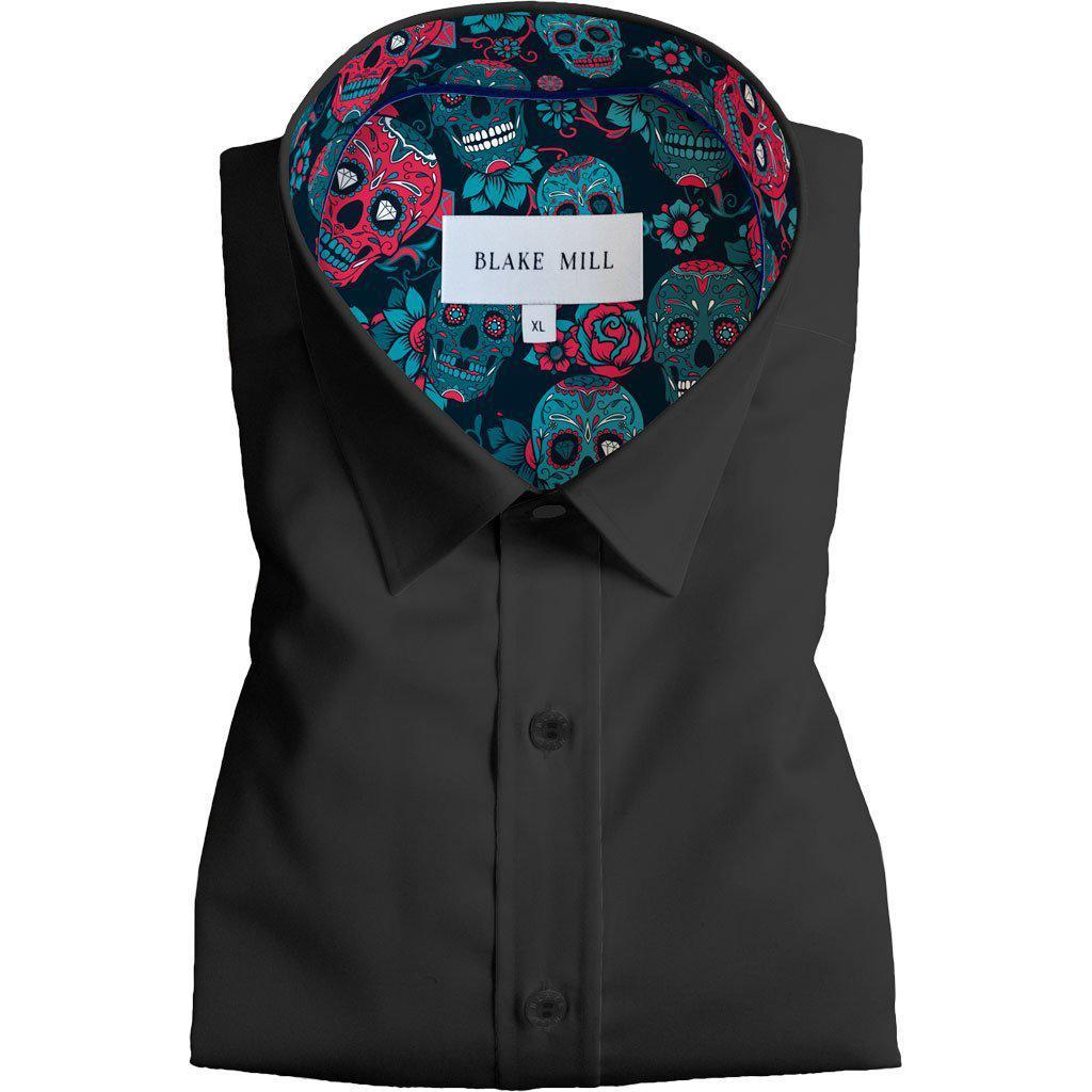 Black with Skulls (The Sequel) Button-Down Shirt - Blake Mill