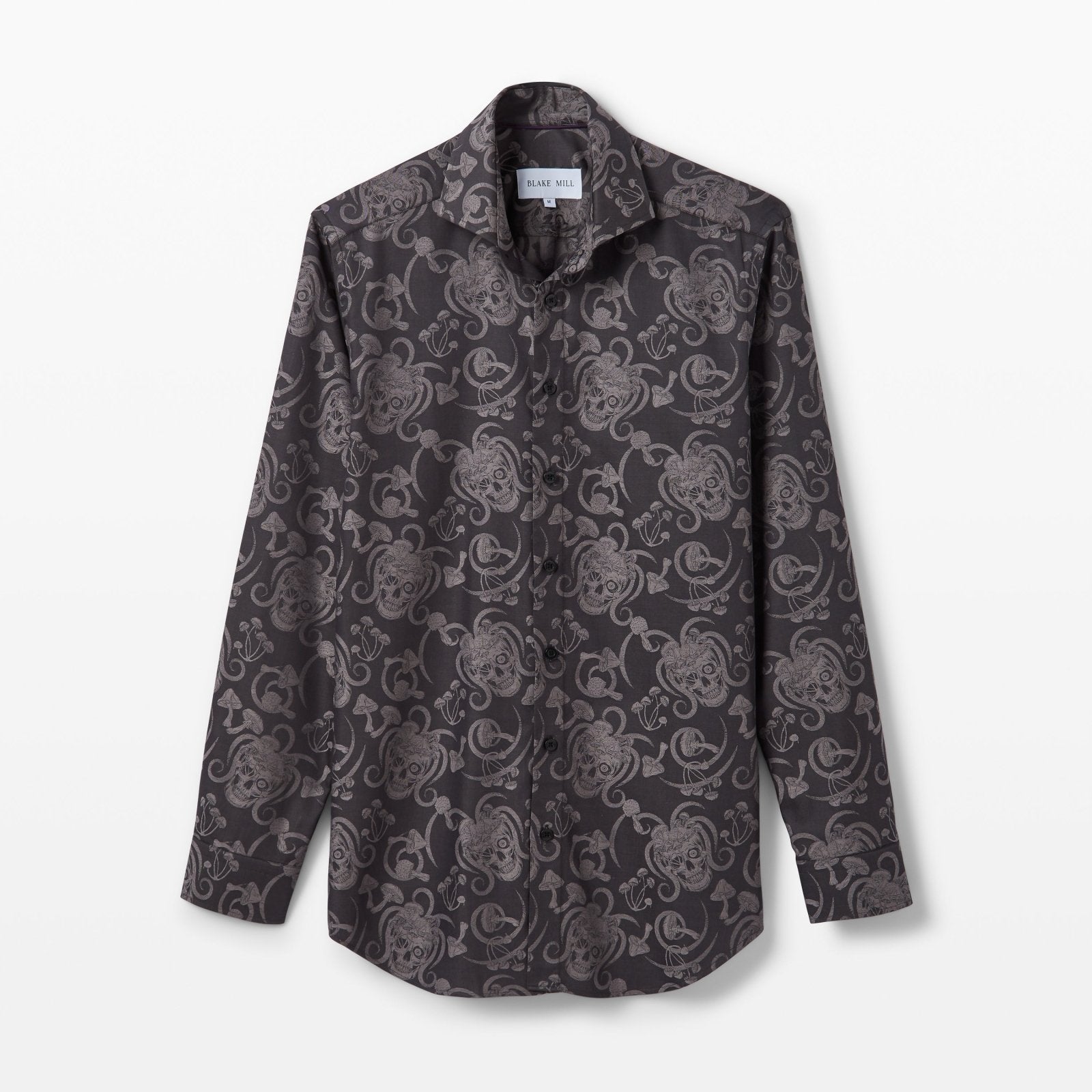 Jacquard Stoned Skulls Shirt - Blake Mill
