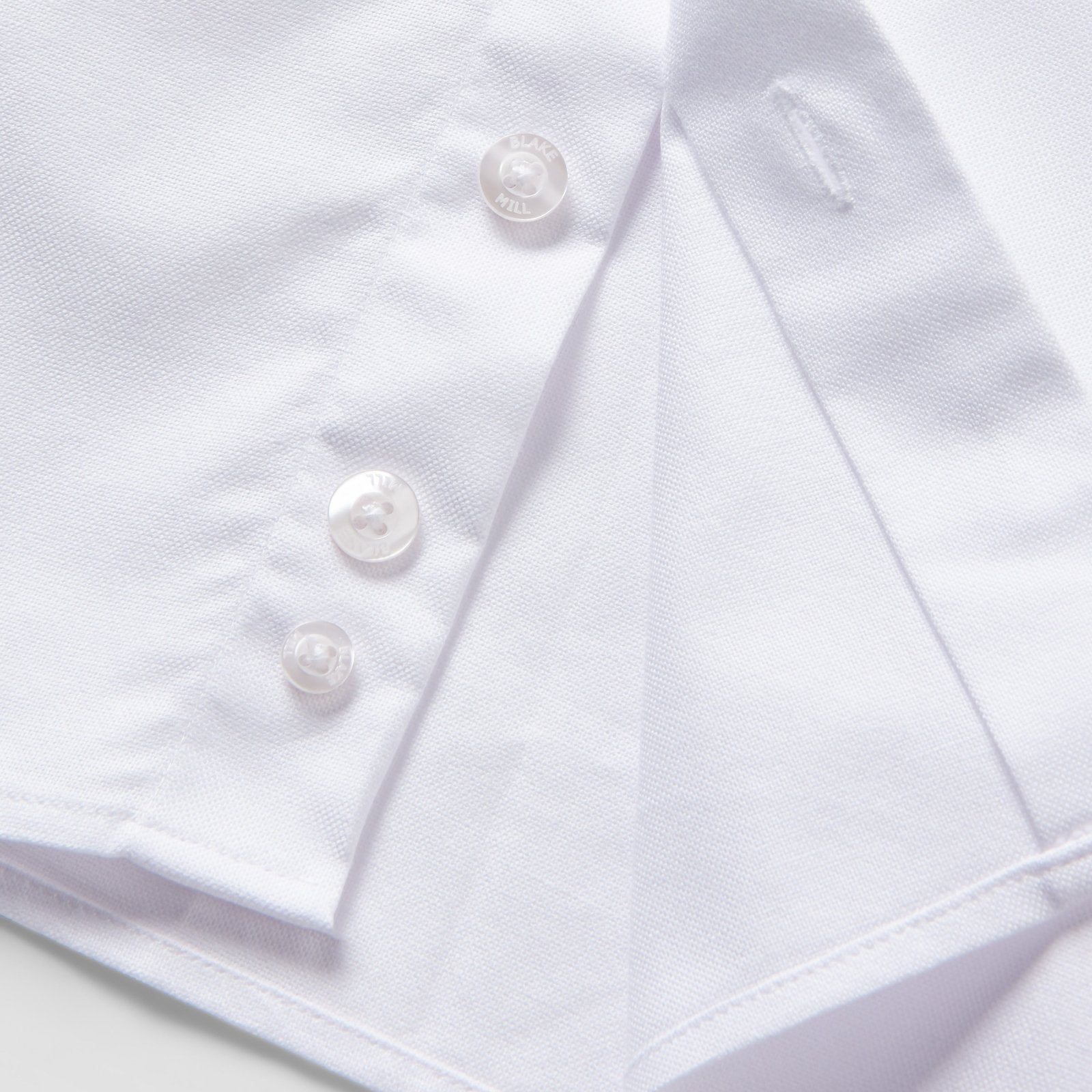 White Oxford with Distant Worlds Accents Button-Down Shirt - Blake Mill