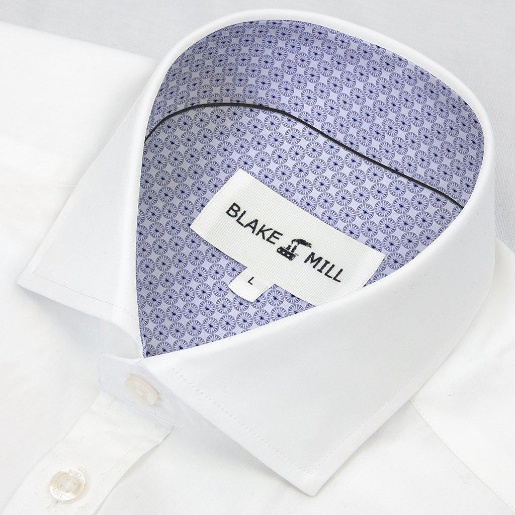 White With Fractal Accents Shirt - Blake Mill