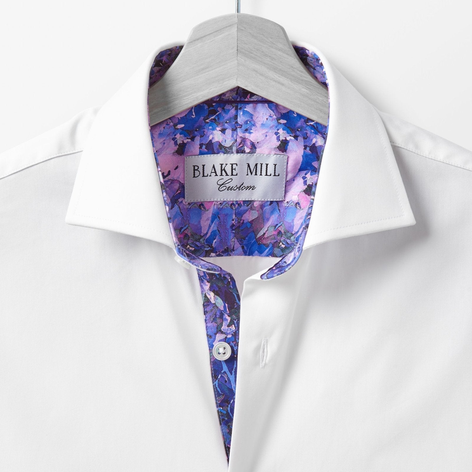 White with Mining For Quartz Accents Shirt - Blake Mill