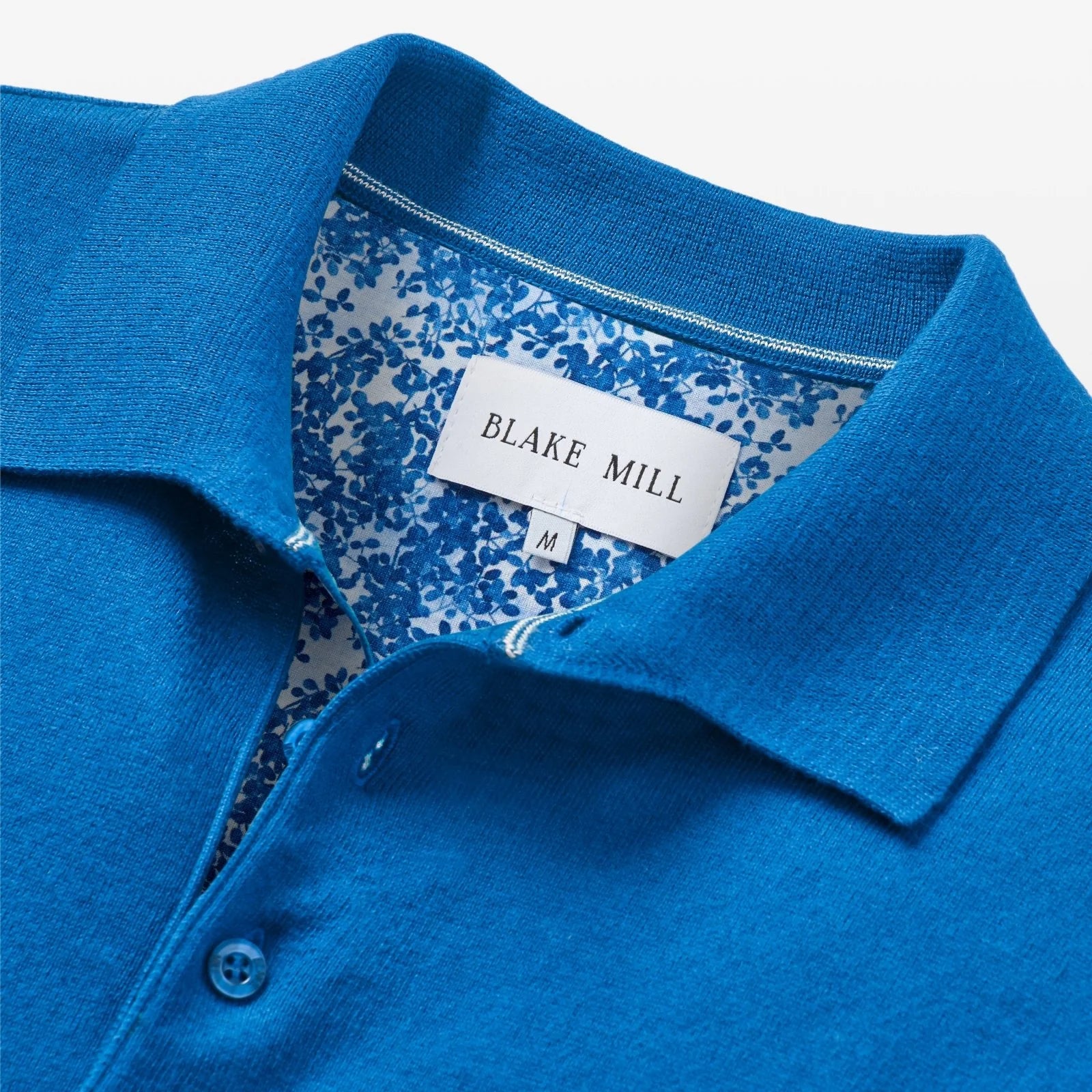Blue Knitted Polo 
