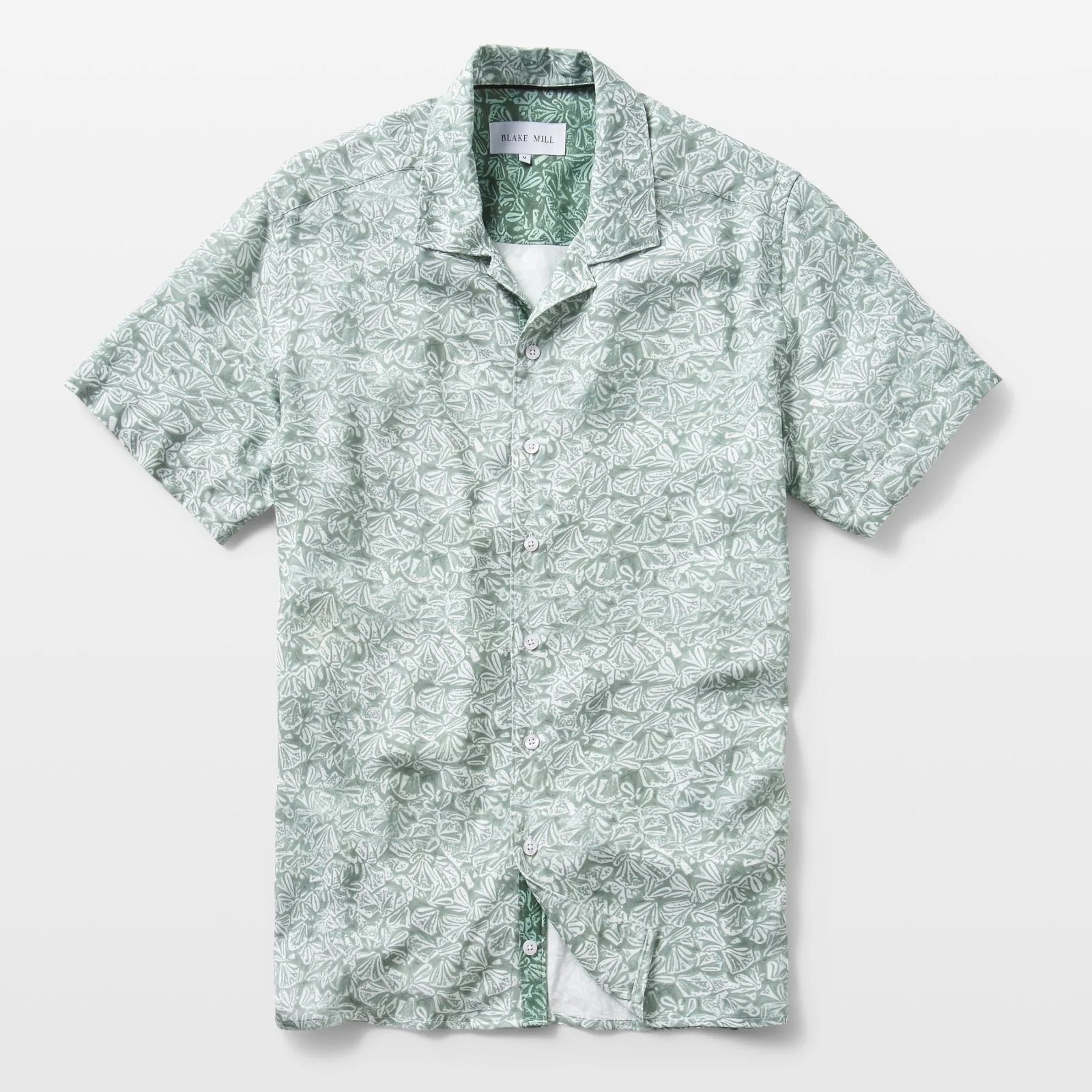 Green Short Sleeve Shirt For Men