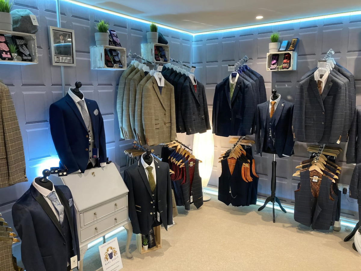 Inside Heathcliff Menswear in Rawtenstall